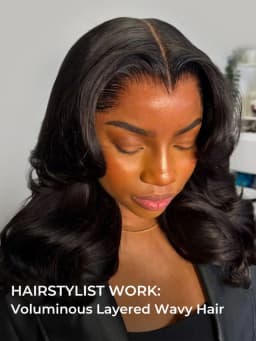 Alipearl Hair Body Wave M Hairline Layered Cut 6x8 Glueless Drawstring Ready To Wear Lace Wig Human Hair 180% Density