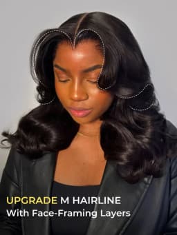 Alipearl Hair Body Wave M Hairline Layered Cut 6x8 Glueless Drawstring Ready To Wear Lace Wig Human Hair 180% Density