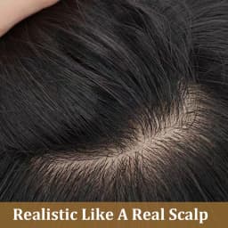 Silk Base Men Toupee Human Hair System For Man PU Around Realistic Male Hair Wig Men's Hairpiece Replacement Prosthesis