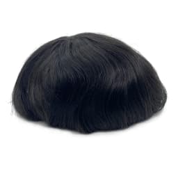 Thinnest 0.03mm Base PU Knot Men's Wig Transparent PU Men Toupee Men's Hair Pieces Unit Hair Replacement System Size 8x10 Inch