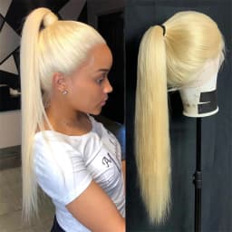 220% 250% Density 613 Hd Lace Frontal Wig Blonde 13x4 13x6 360 Blonde Lace Front Human Hair Wigs For Women Pre Plucked Brazilian Straight Hair Daily Wear