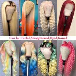 220% 250% Density 613 Hd Lace Frontal Wig Blonde 13x4 13x6 360 Blonde Lace Front Human Hair Wigs For Women Pre Plucked Brazilian Straight Hair Daily Wear