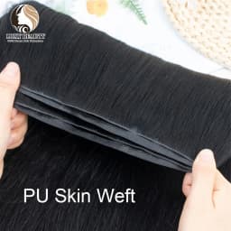 Long Straight Tape Weft Human Hair Extensions 12"-22" Invisible PU Skin Flat Weft Hair Bundles 100g Sew In Micro Links Hair