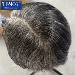Male Hair Prosthesis 0.03mm Thin Skin Base Men's Capillary Prosthesis Remy Human Hair Men's Wig Replacement System Wigs For Men