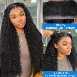 Smilegirl 220% Density 30 Inch Deep Curly Wave Wig 5x5 Glueless Lace Front Pre Plucked Brazilian Wet Wavy HD Transparent Lace Frontal Natural Color for Women