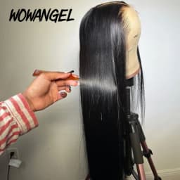 36inch 13x6 HD Lace Frontal Wigs Straight Invisible HD Lace Melt Skins Silk Natural Scalp 5x5 Lace Closure Wigs Human Hair Wigs