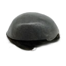 Human Hair Hairpieces Thin Skin PU Replacement System Human Hair Men Toupees