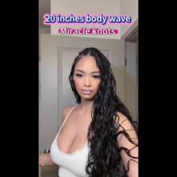 Smilegirl #1B Body Wave Crochet Human Hair 16 18 Inch Unprocessed Brazilian Virgin Feather Crochet Human Hair 60 Grams Natural Black Body Wave Human Crochet Hair Braiding Extensions for Boho Braids