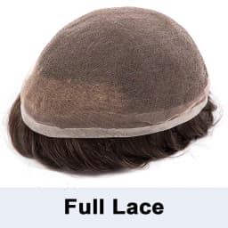 Precut Hairstyle Lace Pu Male Hair Prosthesis Mono Toupee Hair Men Full Lace Hair System For Man Wear And Go Men's Wig Remy Hair