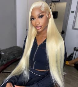 38 Inch 613 Blonde 13X6 HD Transparent Lace Front Wigs Human Hair 200 Density Straight Lace Frontal Human hair Wigs Pre Plucked