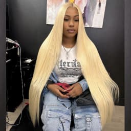 38 Inch 613 Blonde 13X6 HD Transparent Lace Front Wigs Human Hair 200 Density Straight Lace Frontal Human hair Wigs Pre Plucked
