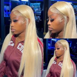 38 Inch 613 Blonde 13X6 HD Transparent Lace Front Wigs Human Hair 200 Density Straight Lace Frontal Human hair Wigs Pre Plucked