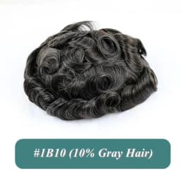 Natural Hairline 0.02mm Super Thin Skin Base Men's Toupee 80~90% Density Grey Male Human Hair Capillary Prosthesis System Wigs