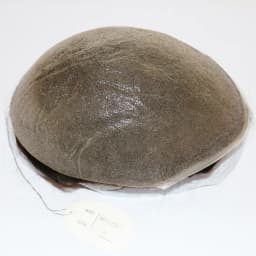 Natural Hairline 0.02mm Super Thin Skin Base Men's Toupee 80~90% Density Grey Male Human Hair Capillary Prosthesis System Wigs