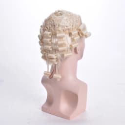 Synthetic Hair Men Lawyer Wigs 613 Blonde Heat Resistant Fiber Handmade Comfortable to Wear Judge Lawyer Cosplay Use Hair Wigs