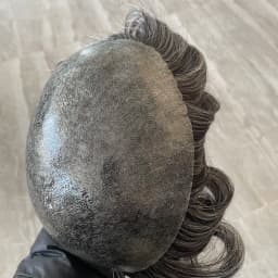 30mm Wave Human Hair Cheapest Thin Micro Skin Base Natural Hairline Toupee for Men Hair Loss Scallop Front Capillary Prosthesis