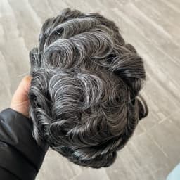 30mm Wave Human Hair Cheapest Thin Micro Skin Base Natural Hairline Toupee for Men Hair Loss Scallop Front Capillary Prosthesis