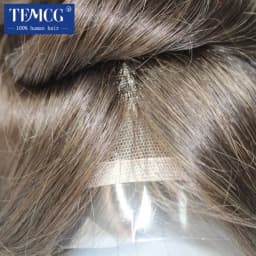 VERSALITE- Mono with Swiss Lace Front Toupee Men Breathable Male Hair Prosthesis Natural Human Hair Replacement System Men's Wig