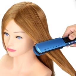 24" 100% Real Human Hair Mannequin Head And Shoulder Hairdresser Training Manikin Real Hair head for hairstyles Styling Wig head
