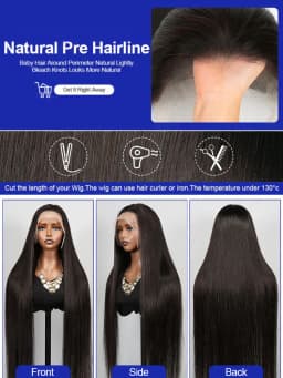Original Vietnamese Virgin Raw High-quality 30 40 Inch Bone Straight 13x4 13x6 HD Transparent Lace Frontal Wig PrePlucked Baby Hair For Women Female Glueless Wig Human Hair Smooth Silky Straight Lace Front Wigs 250% Density on Clearance Sale