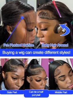 Original Vietnamese Virgin Raw High-quality 30 40 Inch Bone Straight 13x4 13x6 HD Transparent Lace Frontal Wig PrePlucked Baby Hair For Women Female Glueless Wig Human Hair Smooth Silky Straight Lace Front Wigs 250% Density on Clearance Sale