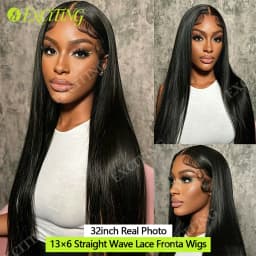 26 28 30 inch Wig Frontal Lace HD 13x6 human hair smooth in pre-thinked top quality to Super soft density for women Delivery 1-3 days
