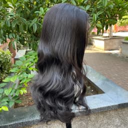 Natural Black 13×4 Synthetic Lace Wigs for Cosplay Women Long Wave Curly Wig for Men Pre Plucked 150% Density Daily Use Natural