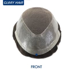 Stock 5 Inch Dura Australia Man Toupee Indian Human Hair Lace And Pu Base Hair System For Men Hair Prosthesis Free Shipping