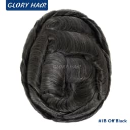 Stock 5 Inch Dura Australia Man Toupee Indian Human Hair Lace And Pu Base Hair System For Men Hair Prosthesis Free Shipping