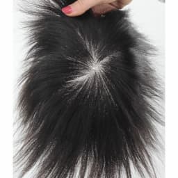Men Hair Replacement 100% Human Hair Mono Base 6 Inch Short PU Edge Lace Inner With Snap Clips Fully Hand Tied Off Black