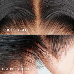 100% Virgin Human Hair Ombre Ash Blonde Highlight Layered Cut Bob Body Wave 5x5 Glueless Lace Closure Wig with Pre-Plucked Hairline 16Inches