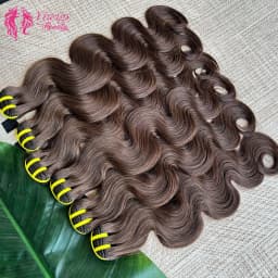 #2 Darkest Brown Body Wave Bundles Highlight Human Hair Vietnamese Virgin Hair Soft & Silky For Women Human Hair Extensions