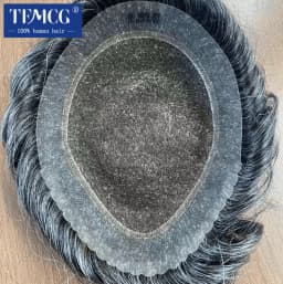 New Australia Toupee Men Wig Lace PU Base Male Hair Prosthesis Breathable Men's Capillary Prosthesis Replacement System Male wig