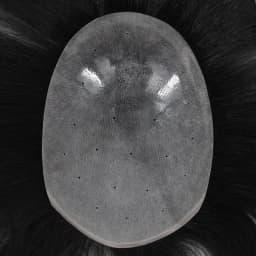 100% Human Hair Thin Skin Base Male Hair Prosthesis Replacement Men Toupee Breathable Real Hair Wigs Straight Toppers for Men