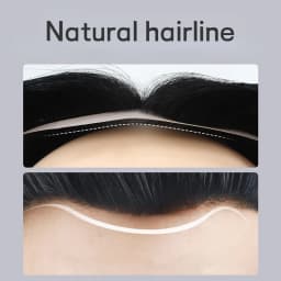100% Human Hair Thin Skin Base Male Hair Prosthesis Replacement Men Toupee Breathable Real Hair Wigs Straight Toppers for Men