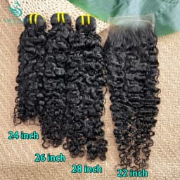 Burmese Curly 5x5 13x4 Real HD Lace Frontal With Bundles Human Hair Bundles With Closure Raw Weaves Human Hair With Closures