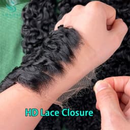 Burmese Curly 5x5 13x4 Real HD Lace Frontal With Bundles Human Hair Bundles With Closure Raw Weaves Human Hair With Closures