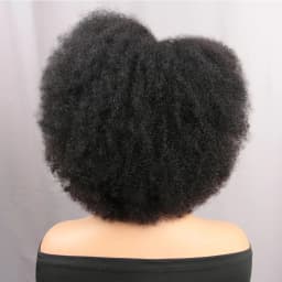 Afro Kinky Curly Half Wigs 250% Density 13X4X2 Lace Curly Human Hair Wig 14 Inch Short Curly Afro Human Hair Wig For Black Women
