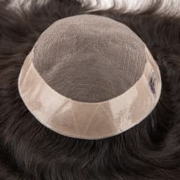 Men Hair Toupee Fine Mono Men's Wig Durable Capillary Prosthesis 6inch Handmade Mens Wigs Human Hair Tupee System 130% Density