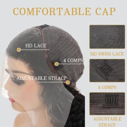 HD Loose Deep Wave Lace Front Wigs Human Hair Natural Black Pre Plucked With Baby Hair Wigs Brazilian Human Hair With Baby Hair