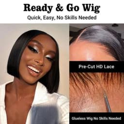 6x4 Glueless Raw Hair Vietnamese 210 Density Human Hair Lace Frontal Wigs Bone Straight Natural Black 13x4 Bob Wig Lace Front