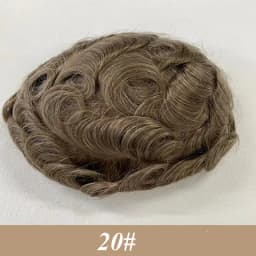 Permier Male Hair Prosthesis Ultra-Thin 0.03mm Skin Wigs for men 6" Men's capillary prothesis Toupee 100% Human Hair Men's Wig