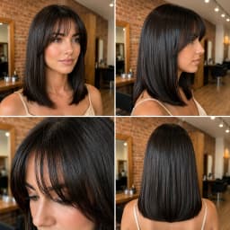 10inch Dark Brown Pu Wig Silk Base Short Yaki Bob Human Hair Wig for Women Italian Yaki 5X5 Silk Base Wigs Human Hair 180density