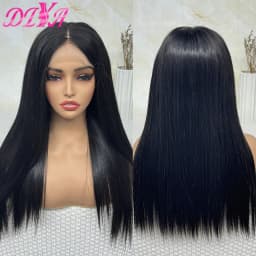 5x5 Transparent Lace Closure Human Hair Wig 15A Vietnamese Hair 250% Density Natural Color Straight Virgin Hair for Black Women