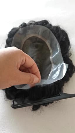 Lace Pu Toupee Hair Men Curly Wigs Human Hair Men's Lace Australia Male Hair Prosthesis Natural Man Wig Hair System Wig For Men