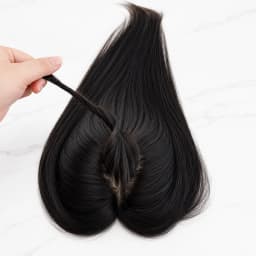 2# Dark Brown 9x14 cm Silk Skin Base Topper With Natural Scalp Look Real Virgin Human Hair Toupee For With Clips in For Women
