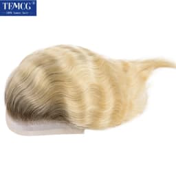 Male Hair Prosthesis Mono Lace PU Base Toupee Men Wig Human Hair Durable Replacement For Men System Unit Mens Wigs Hair Piece