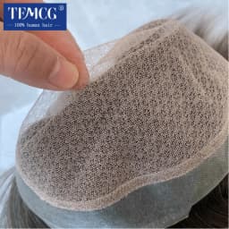 Clearance Australia-Double Layers Men Wig Natural Human Hair Toupee Male Hair Prosthesis Lace PU Base Breathable System Man Wig