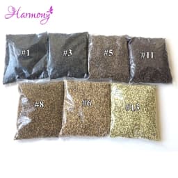 5000pcs Straight Copper Micro Rings Beads 3.0x2.4x4.0mm No Flared Mini Locks Tubes for Stick Tip Hair Extensions