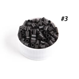 5000pcs Straight Copper Micro Rings Beads 3.0x2.4x4.0mm No Flared Mini Locks Tubes for Stick Tip Hair Extensions